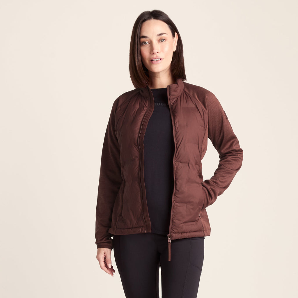 Arna Womens Lightweight Insulated Hybrid Jacket - Raspberry - Image 9