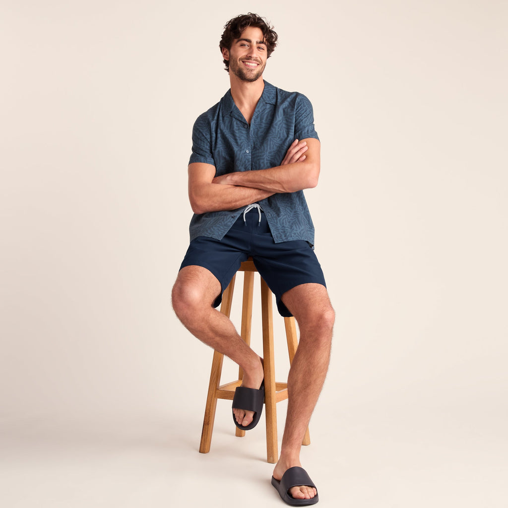 Aslan Mens Swimshorts - Dark Indigo - Image 2