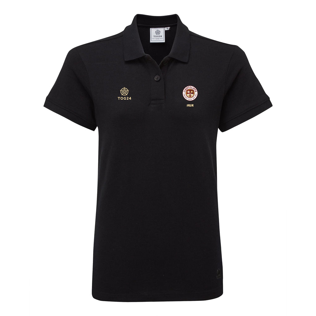 Lightcliffe CC Womens - Aspley Tech Polo Black - Image 2