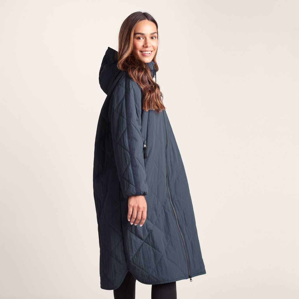 Banton Womens Oversized Shower Resistant Insulated Jacket - Washed Blue - Image 7