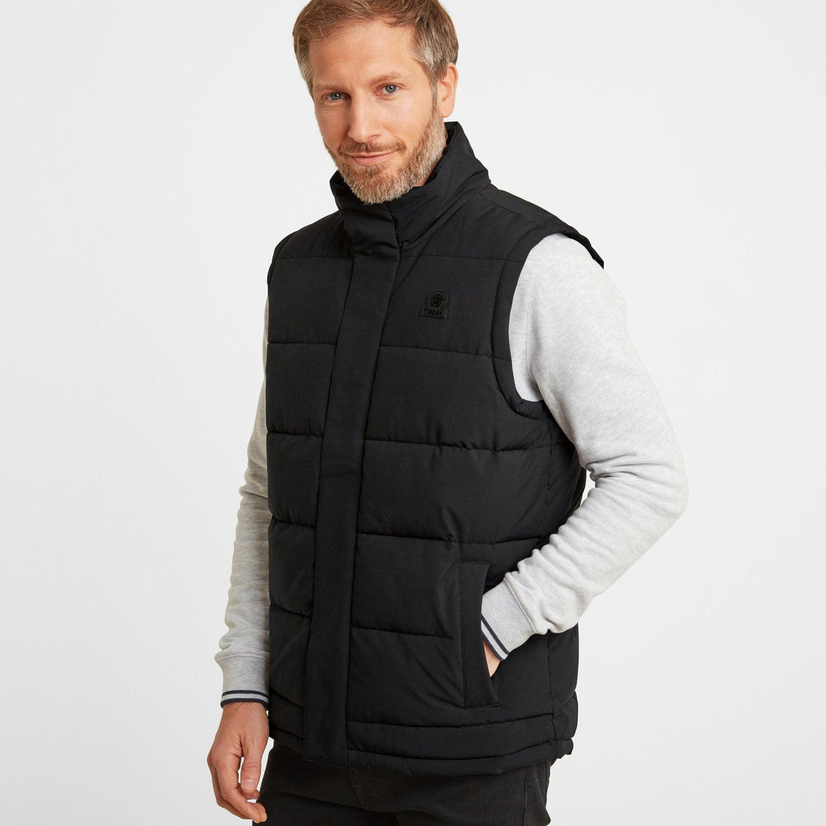 Barmston Mens Insulated Gilet - Black - Image 2
