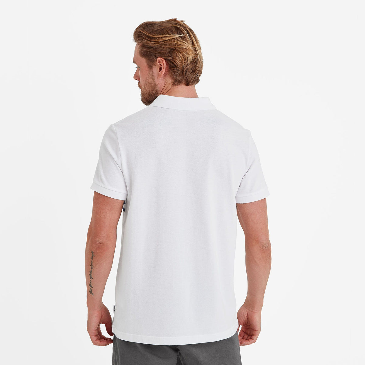 Bolton Mens Polo Shirt - Optic White - Image 3