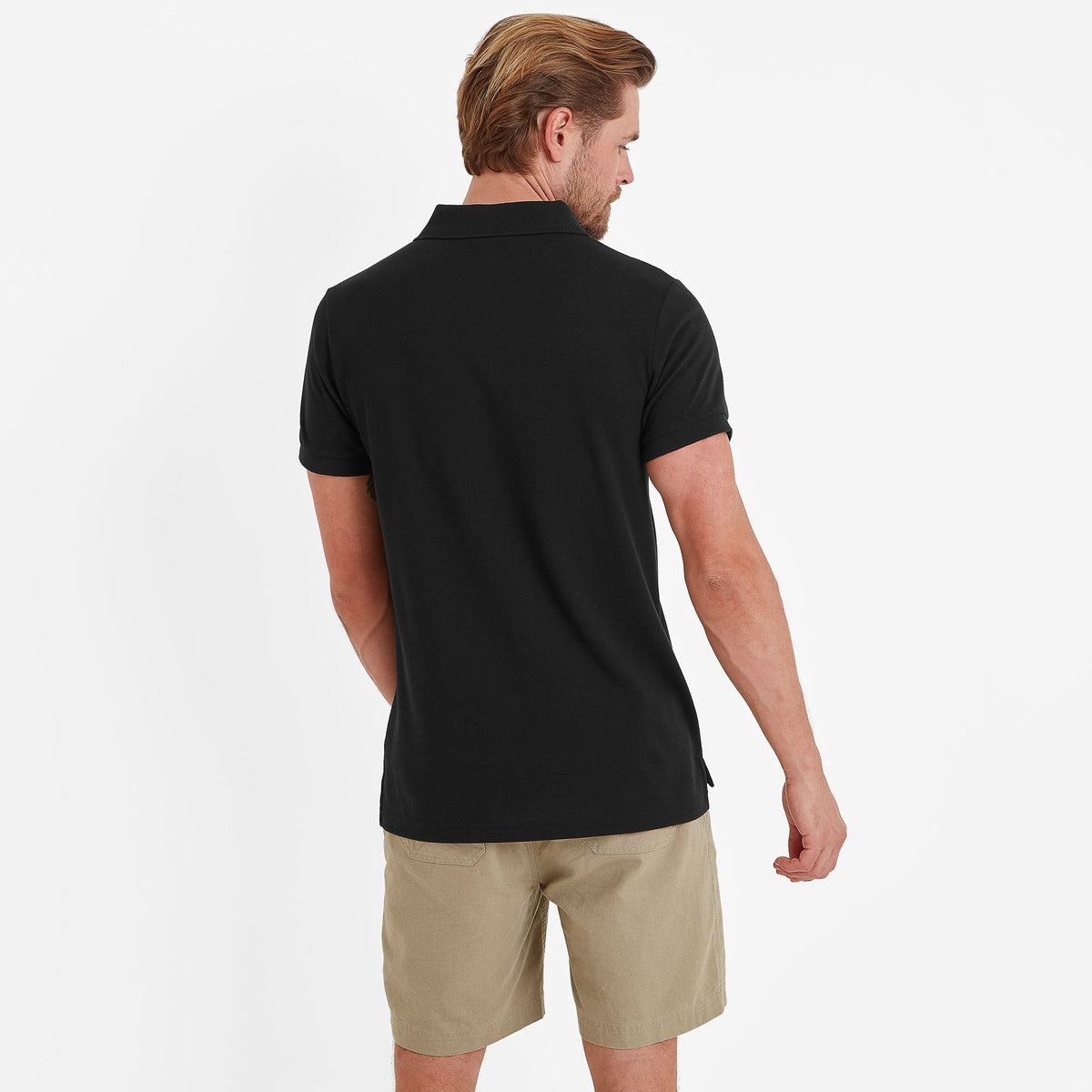 Bower Mens Polo Shirt - Black - Image 2