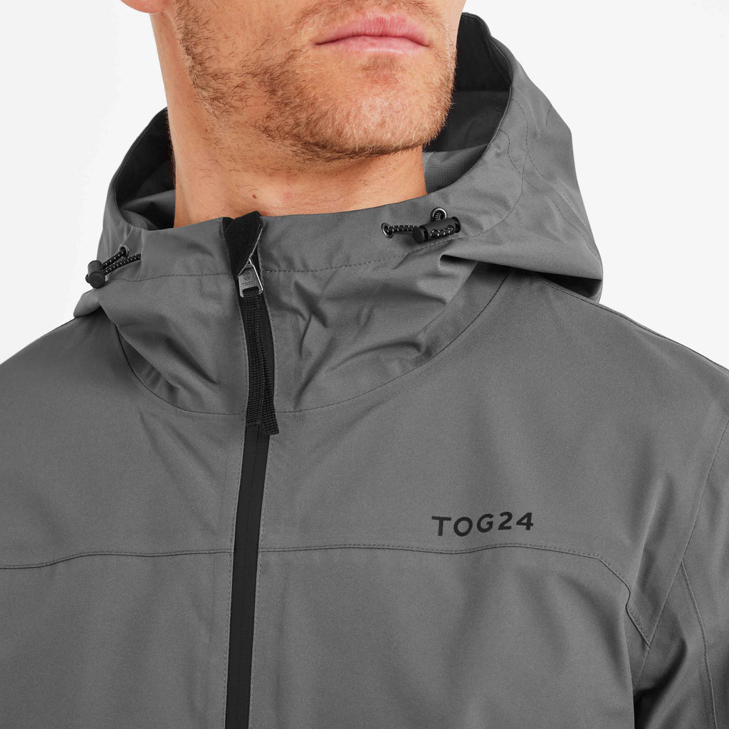 Bowston Mens Performance Waterproof Jacket - Soot Grey - Image 5