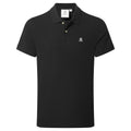 Braunton Mens 100% Cotton Pique Polo Shirt - Black - Image 6