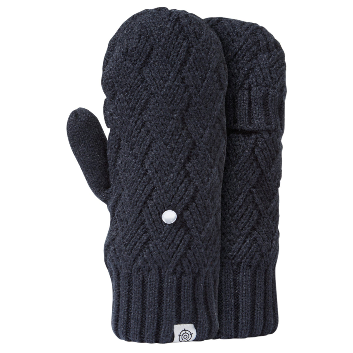 Britton Lined Mittens - Dark Indigo - Image 2