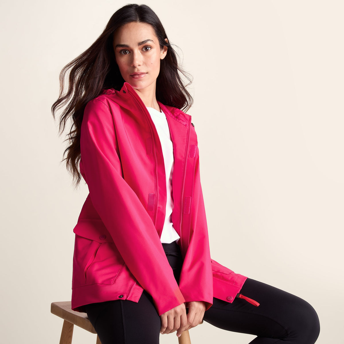 Burradon Womens Waterproof Jacket - Magenta Pink - Image 5