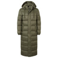 Cautley Womens Long Padded Shower Resistant Jacket - Khaki - Image 10