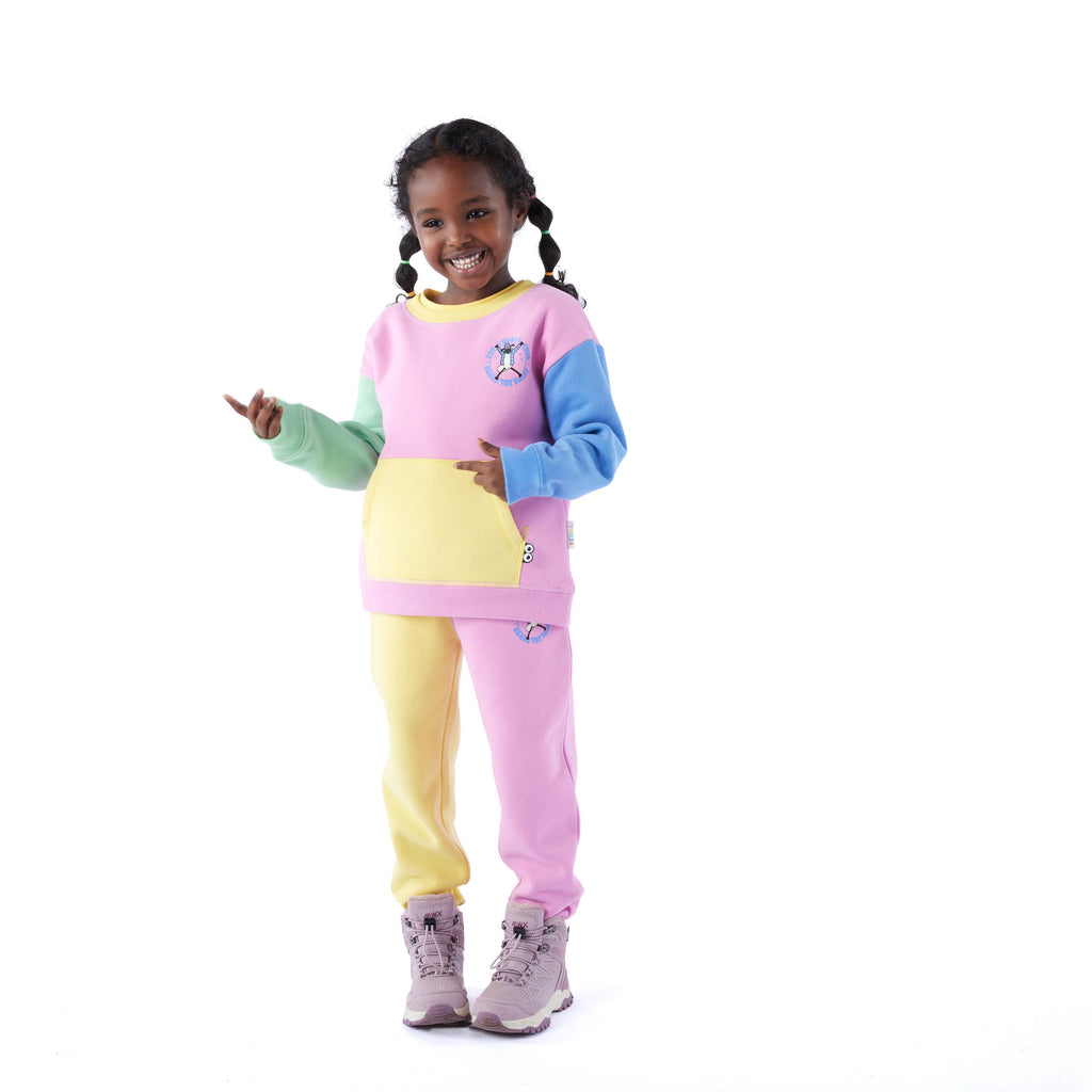 Cheviot Kids Shaun the Sheep Sweat - Piglet Pink - Image 2
