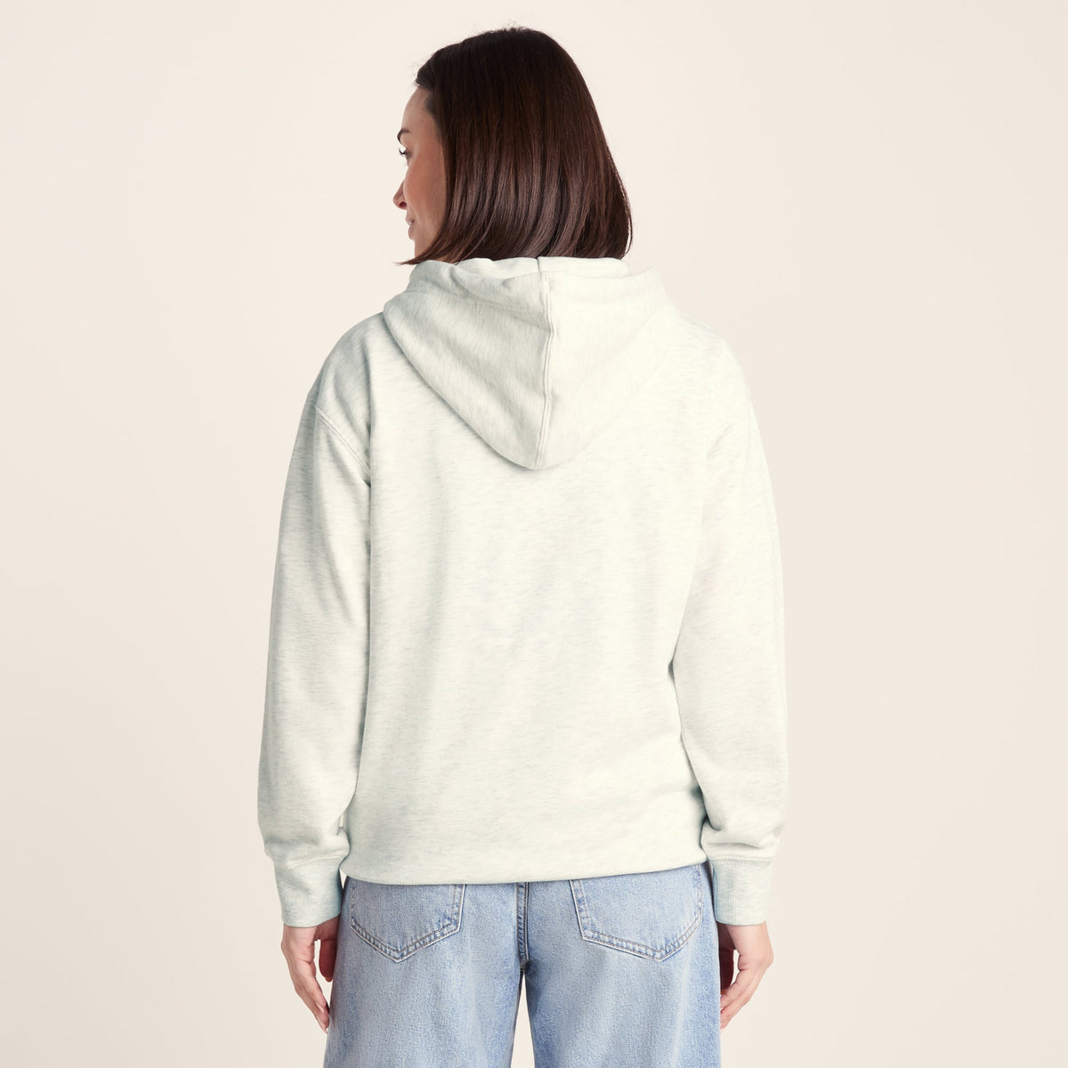 Ciara Womens Supersoft Relaxed Fit Hoody - Ice Grey Marl - Image 3