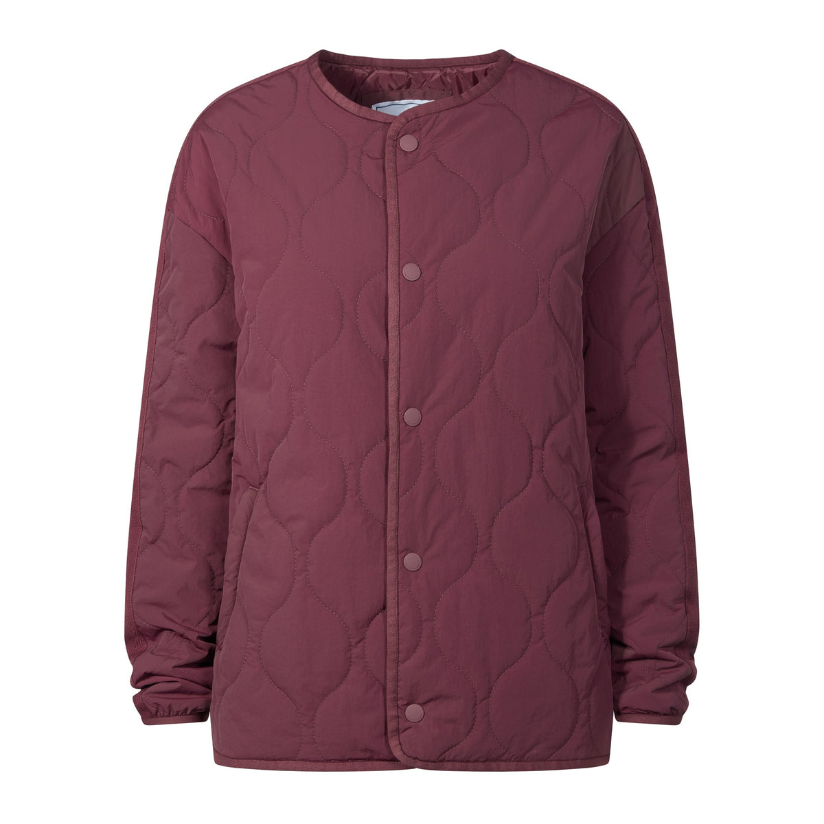 Cleadon Womens Relaxed Fit Shower Resistant Lightweight Insulated Jacket - Black Raspberry - Image 10