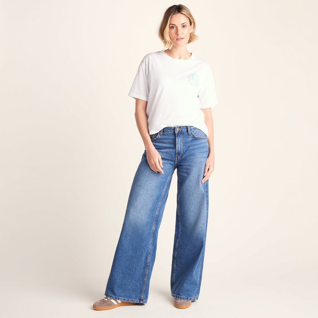 Coast Womens 100% Cotton Supersoft Relaxed Fit T-Shirt - Optic White - Image 2