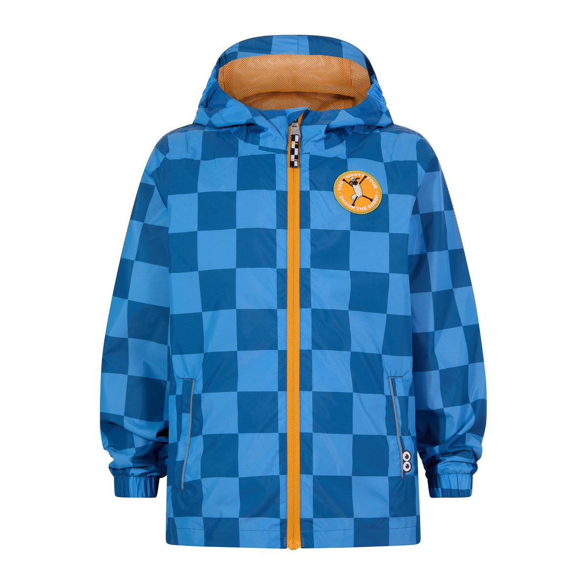 Cohampshire Kids Shaun the Sheep Waterproof Jacket - Bluebell/Night Blue Checkerboard - Image 9