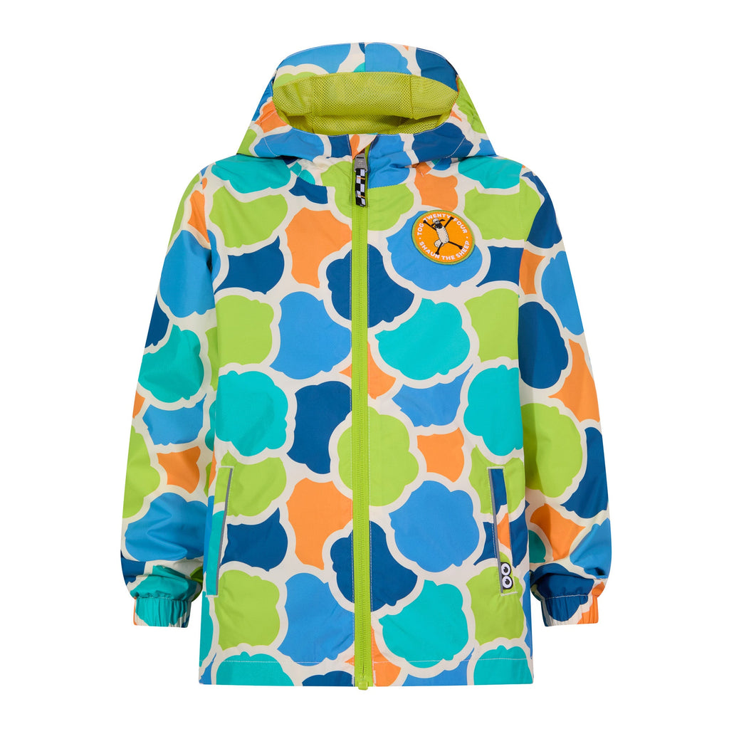 Cohampshire Kids Shaun the Sheep Waterproof Jacket - Lime Cloud Print - Image 8