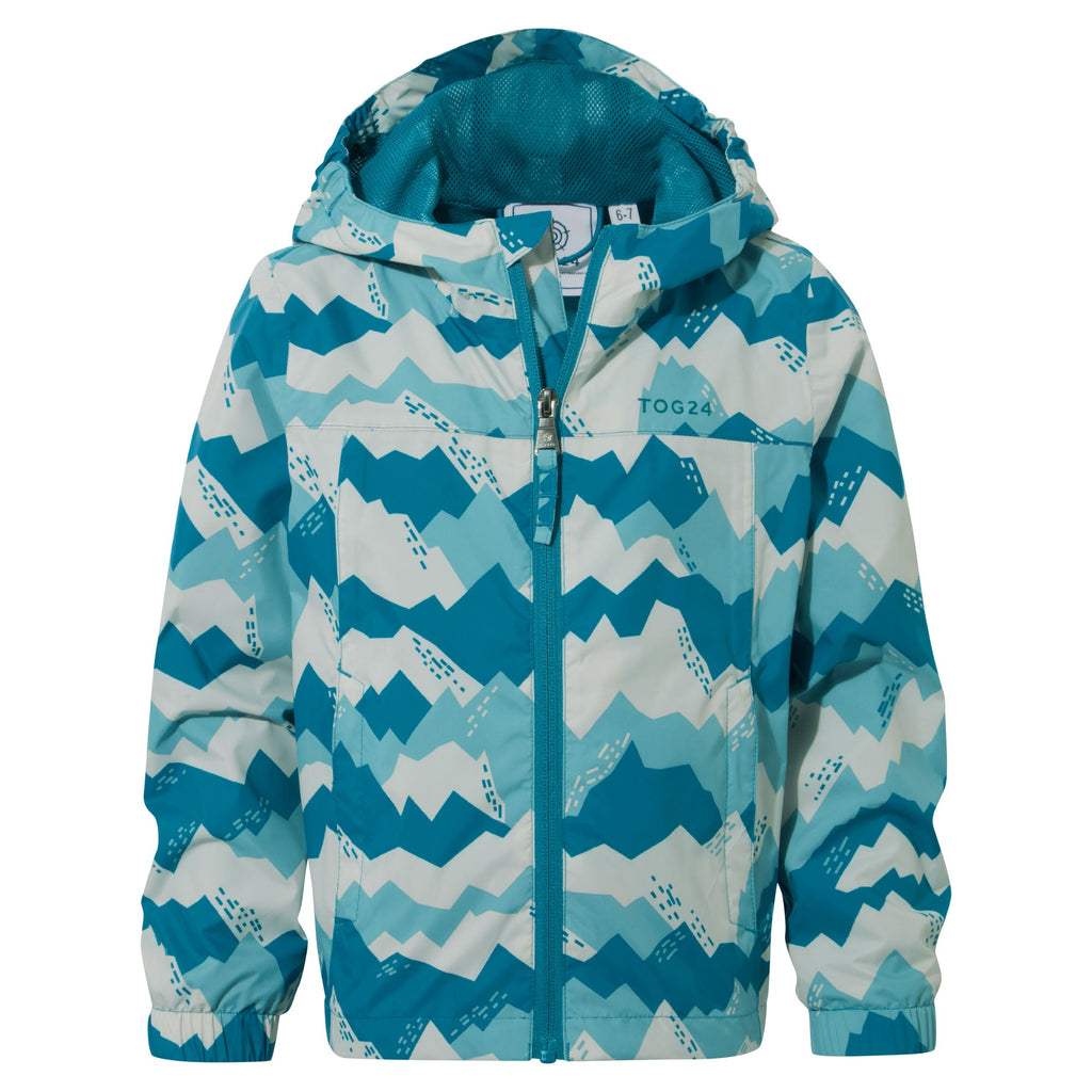 Copley Kids Waterproof Jacket - Mosaic Blue Mountain Print - Image 7