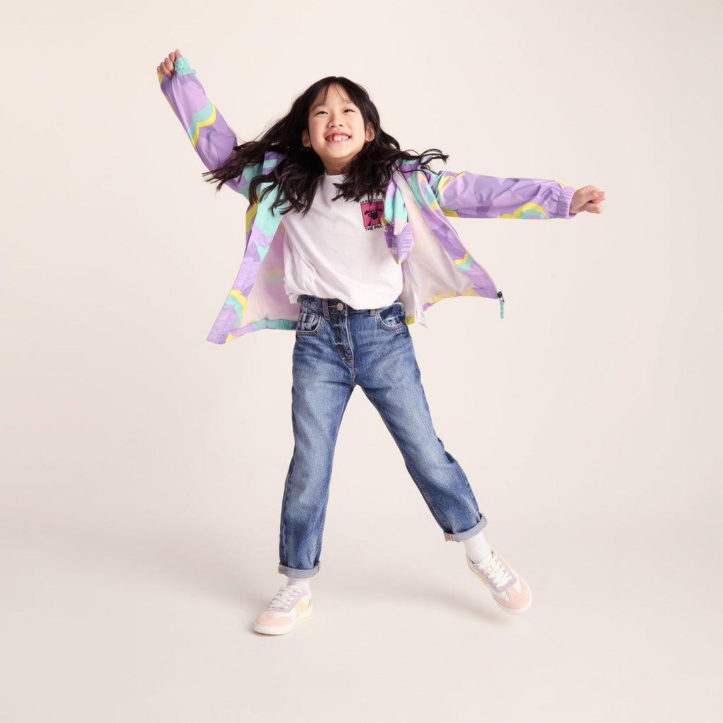 Copley Kids Waterproof Jacket - Lilac Cloud Print - Image 8