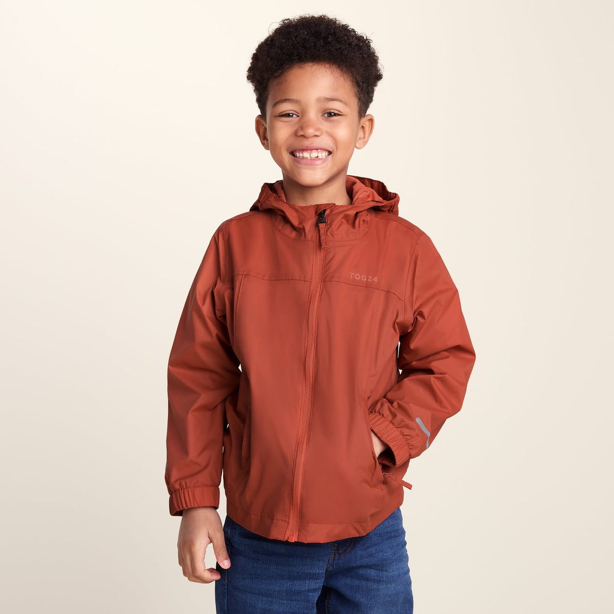 Copley Kids Waterproof Jacket - Canyon Orange - Image 5