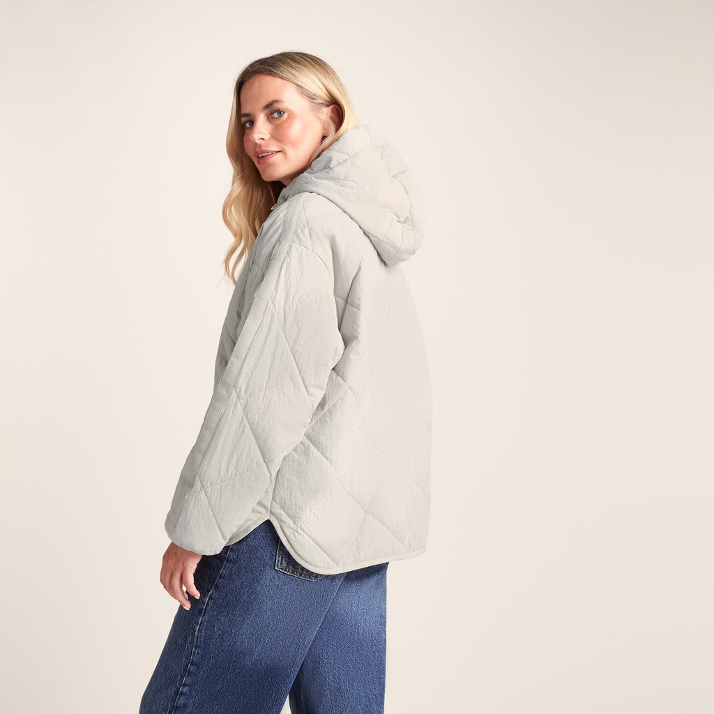 Corlae Womens Oversized Shower Resistant Insulated Jacket - Warm Cloud - Image 4