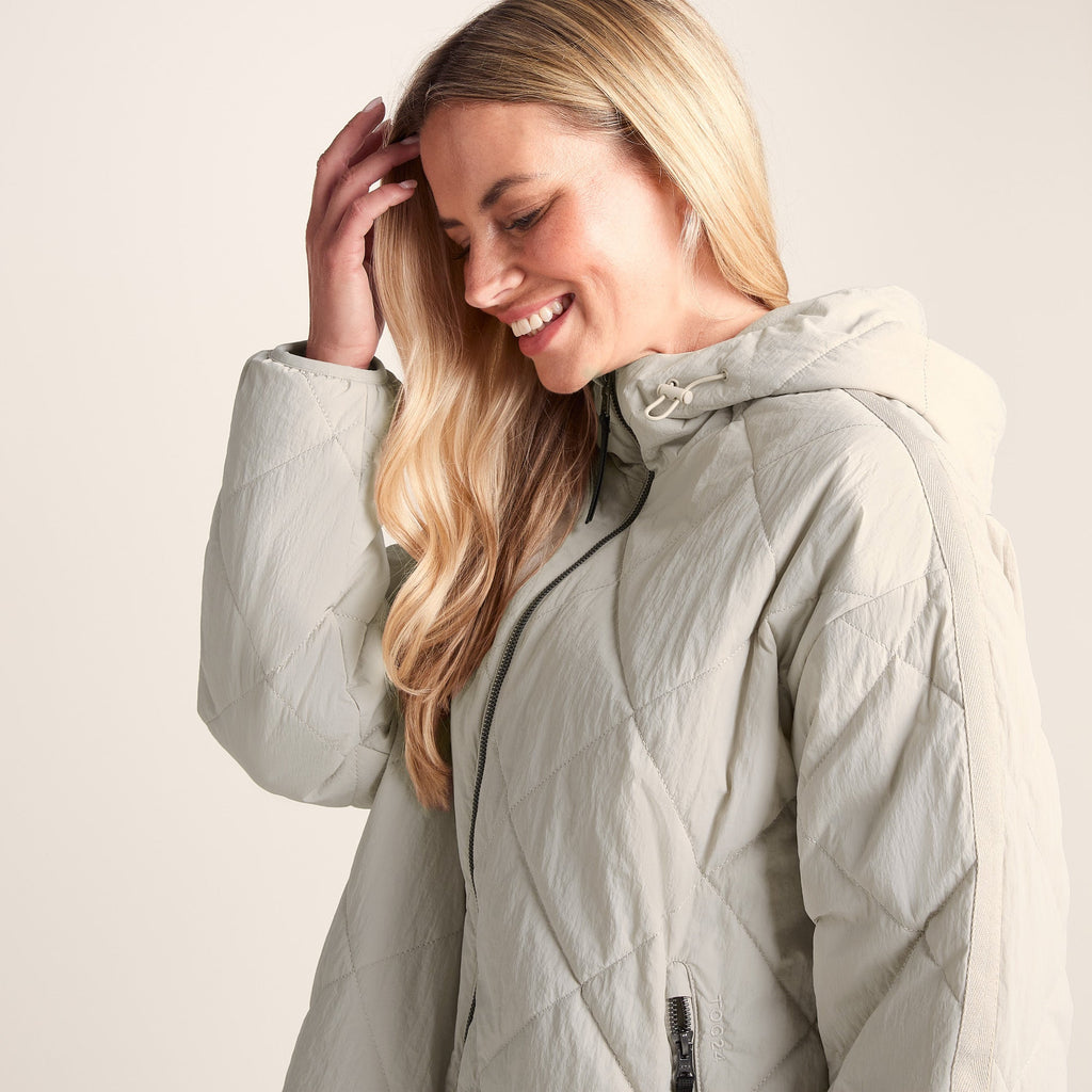 Corlae Womens Oversized Shower Resistant Insulated Jacket - Warm Cloud - Image 2