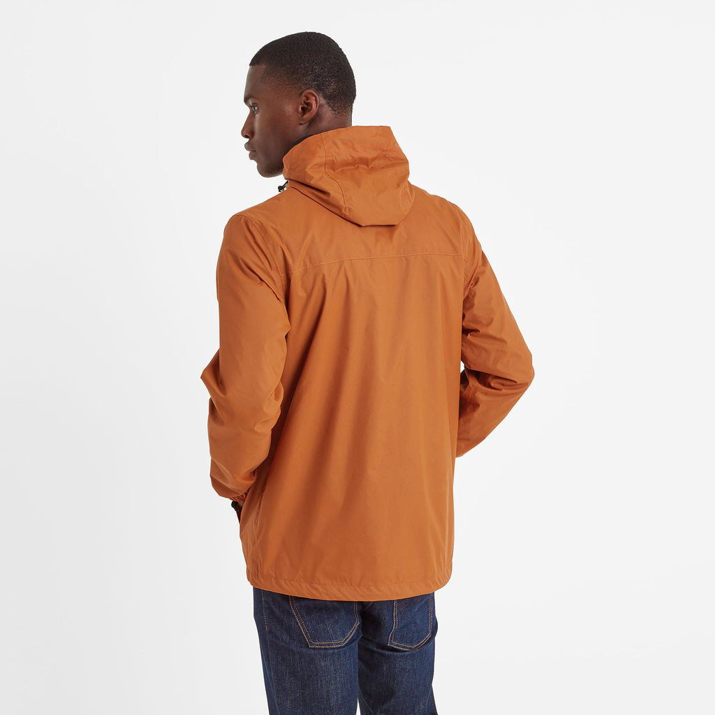 Craven Mens Waterproof Packaway Jacket - Dark Orange - Image 4