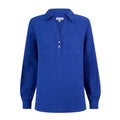 Cruise Womens Long Sleeve 100% Cotton Shirt - Ultramarine Blue - Image 8