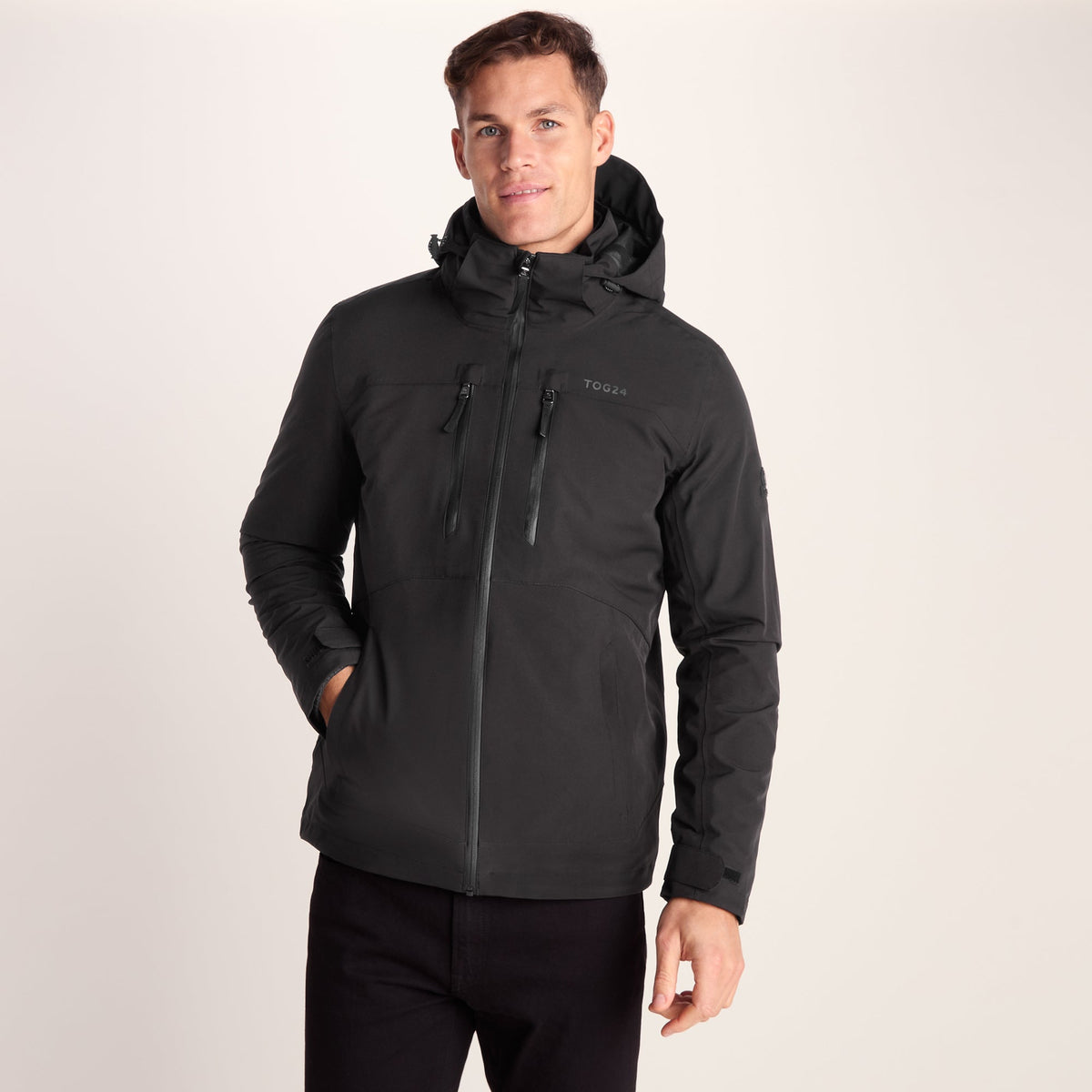 Denton Mens 3-in-1 Waterproof Jacket - Black - Image 6