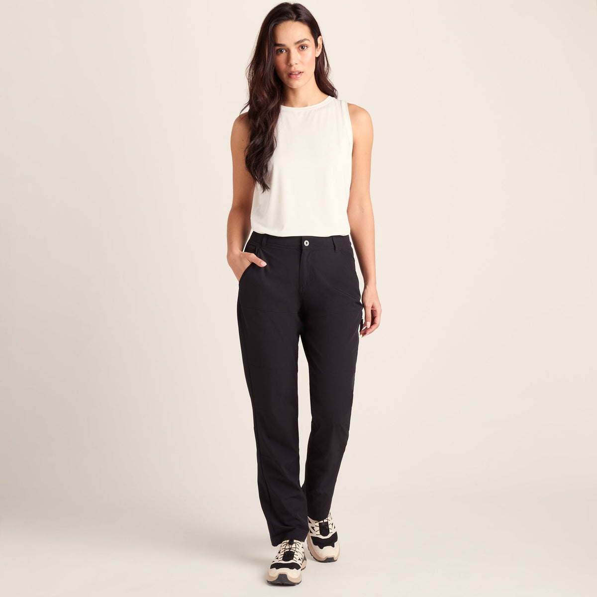 Denver Womens Walking Trousers Regular - Black - Image 2