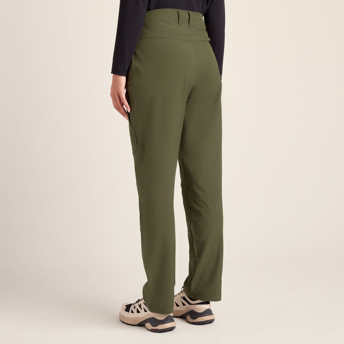 Denver Womens Walking Trousers Long - Khaki - Image 3