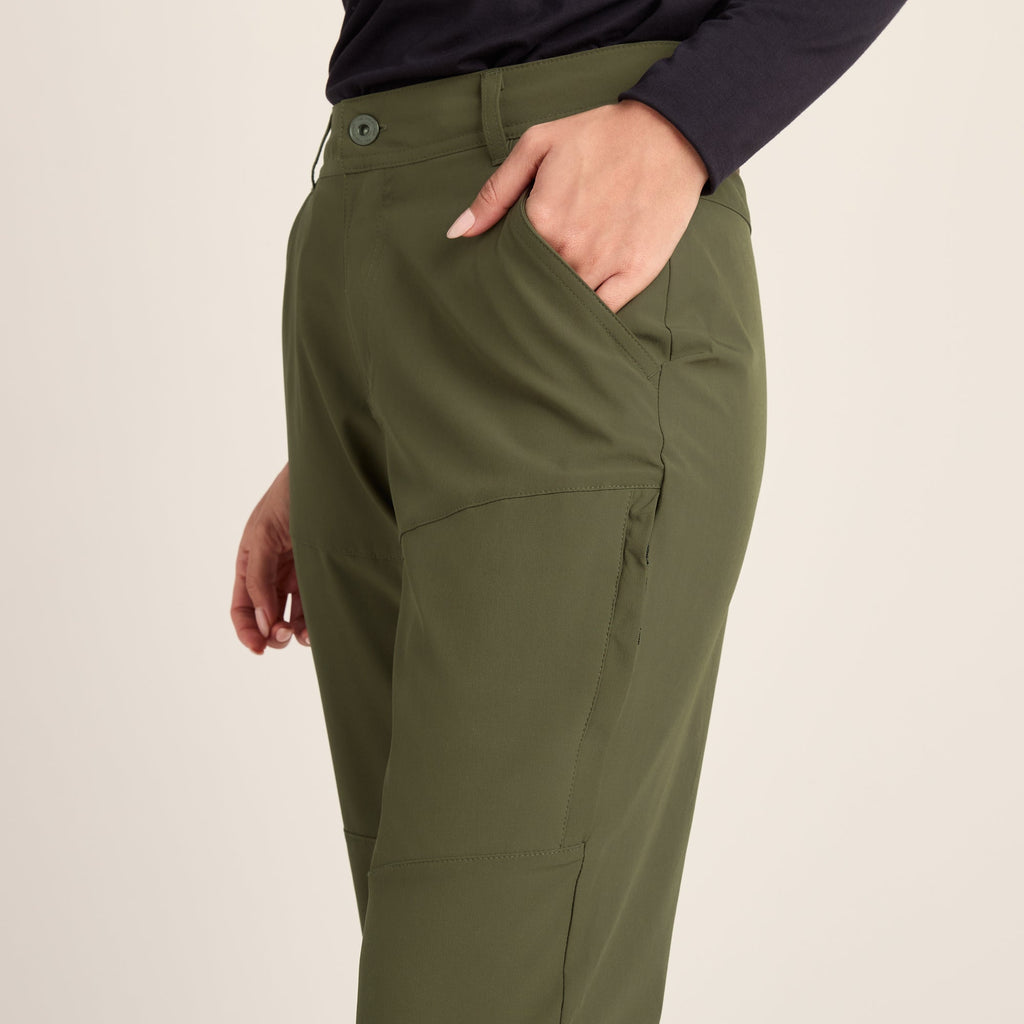 Denver Womens Walking Trousers Long - Khaki - Image 5