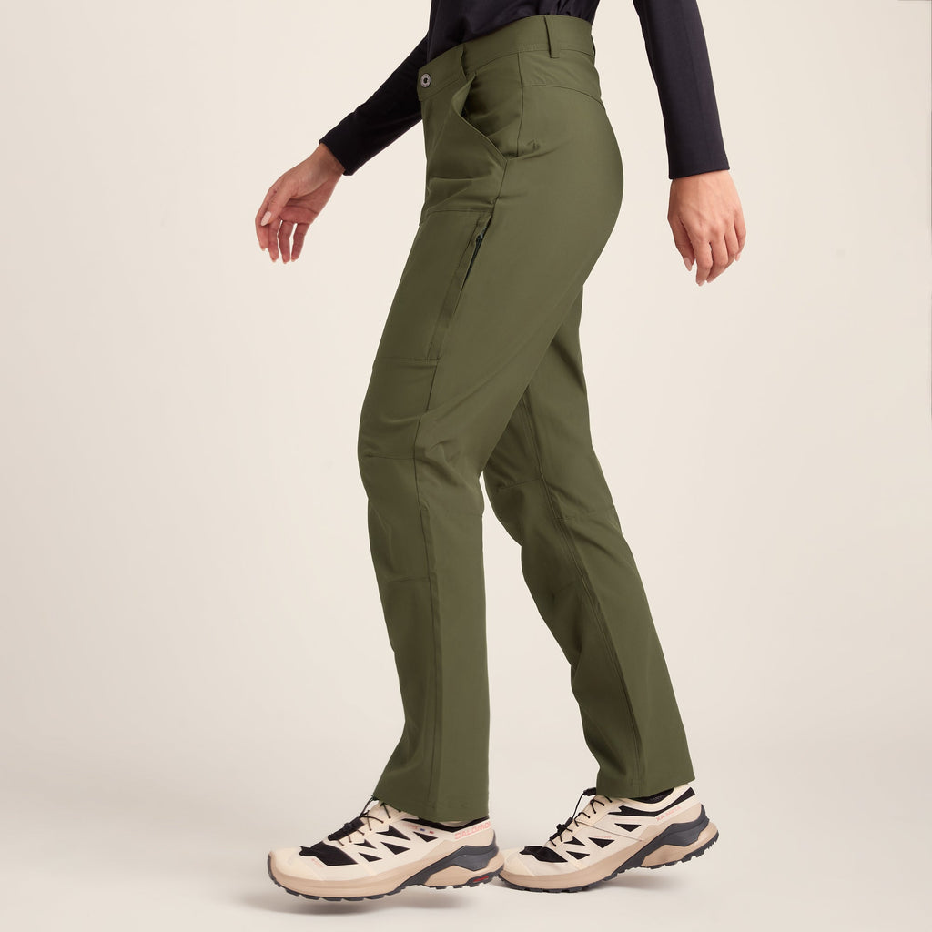 Denver Womens Walking Trousers Regular - Khaki - Image 6