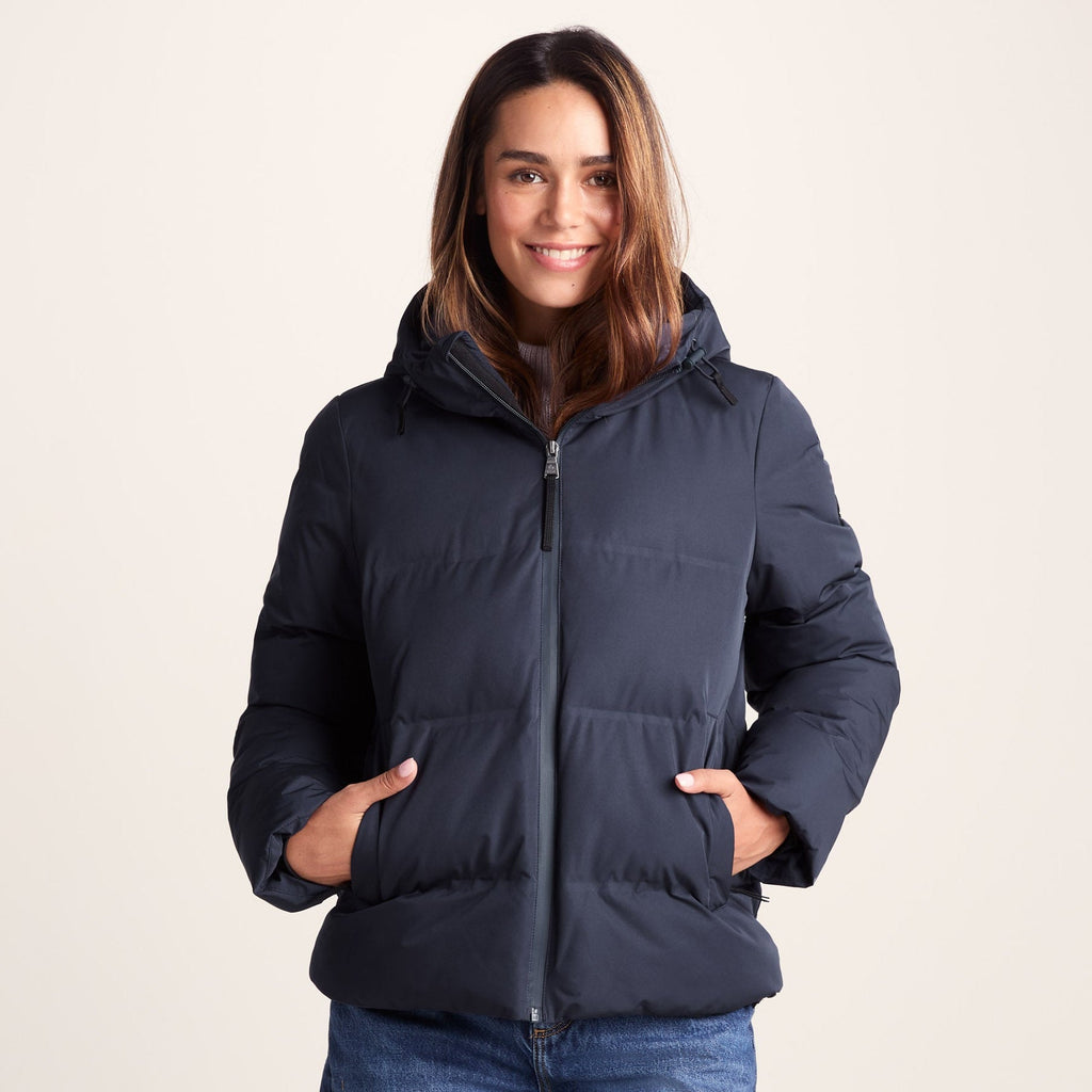 Dina Womens Shower Resistant Insulated Jacket - Dark Indigo - Image 2