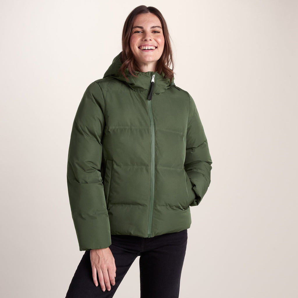 Dina Womens Shower Resistant Insulated Jacket - Dark Green - Image 4