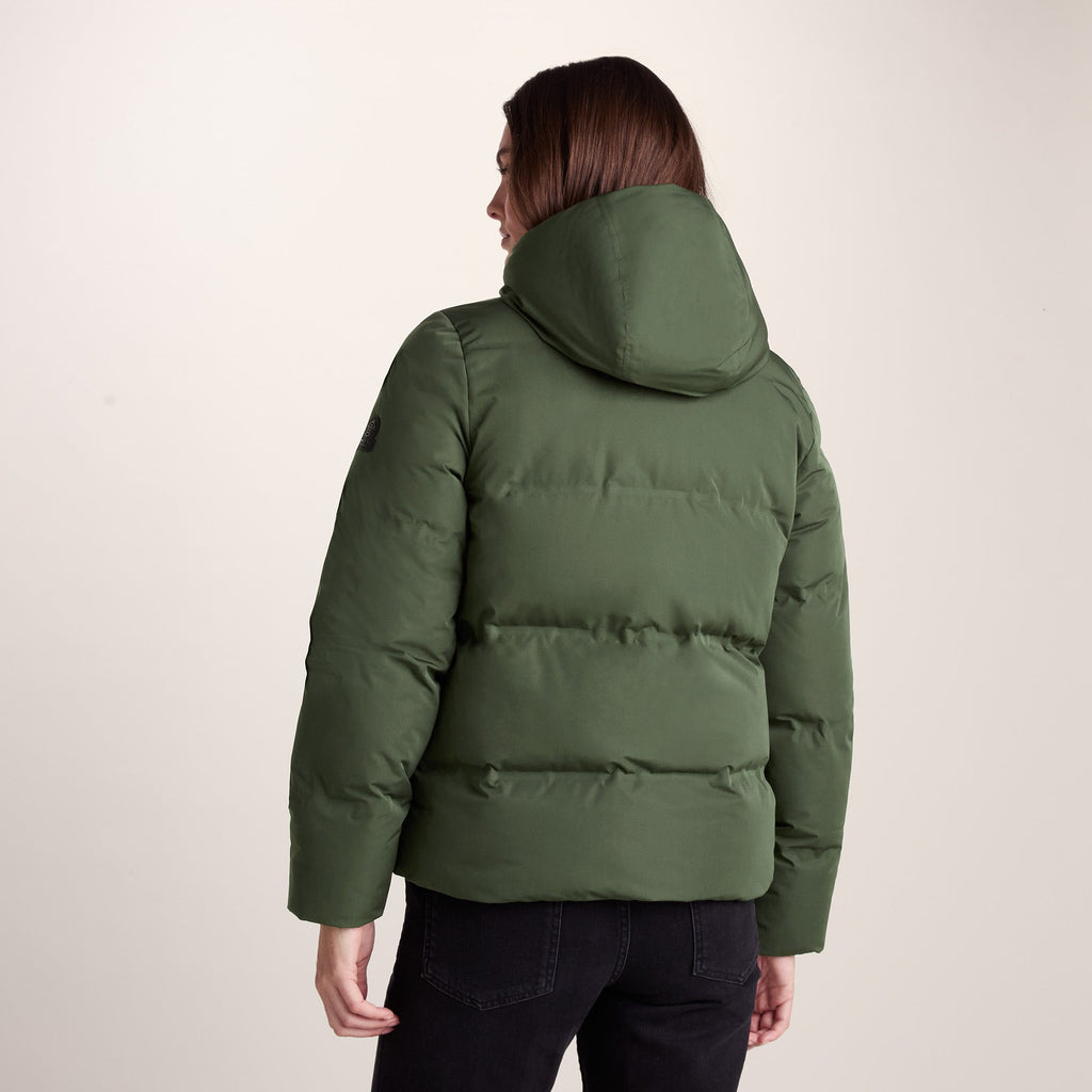 Dina Womens Shower Resistant Insulated Jacket - Dark Green - Image 5