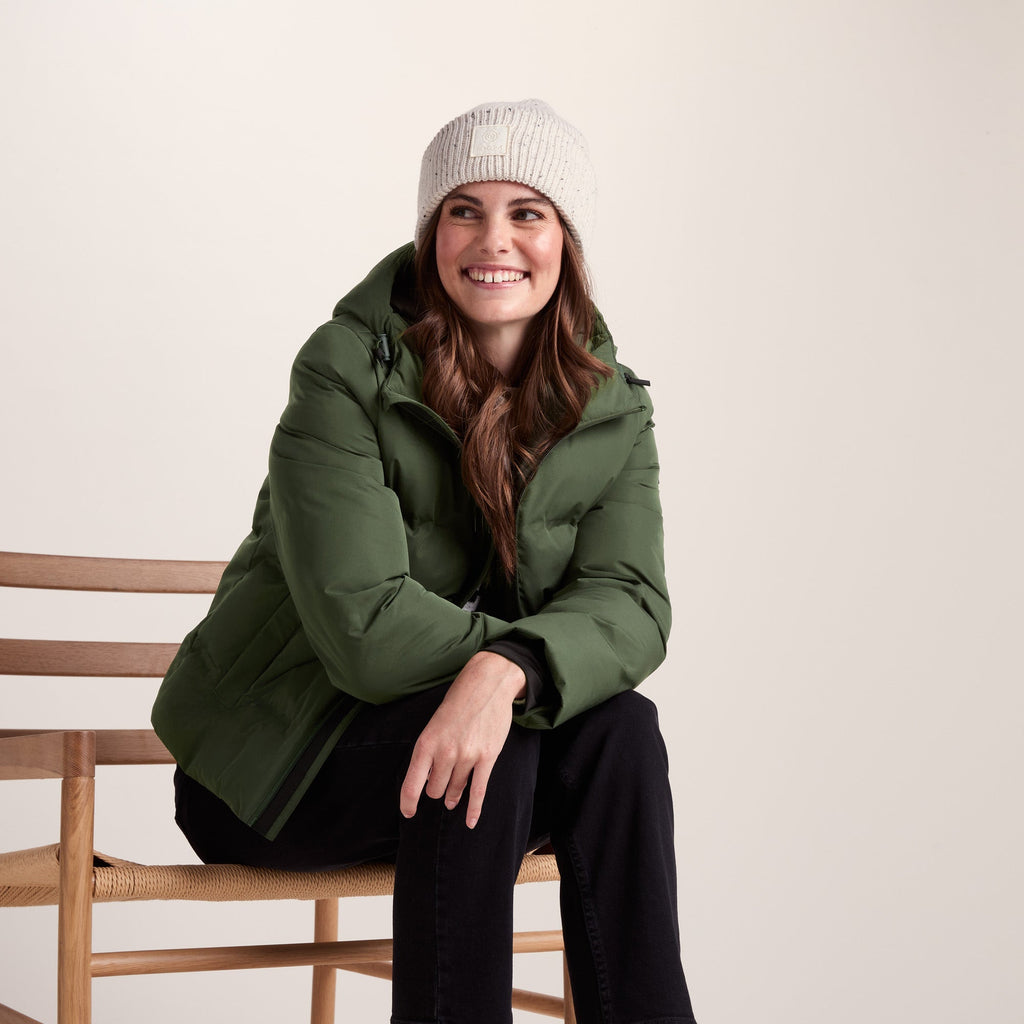 Dina Womens Shower Resistant Insulated Jacket - Dark Green - Image 6