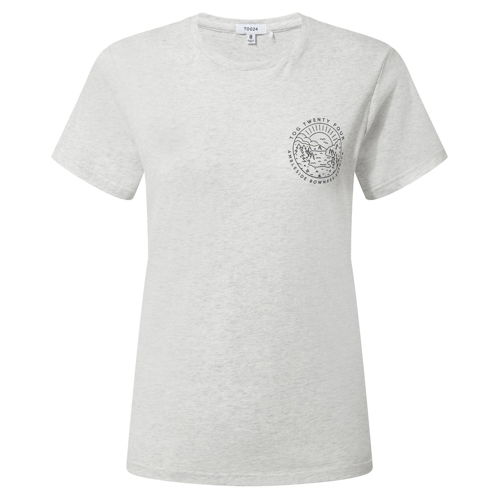 District Womens 100% Cotton Supersoft T-Shirt - Ice Grey Marl - Image 6