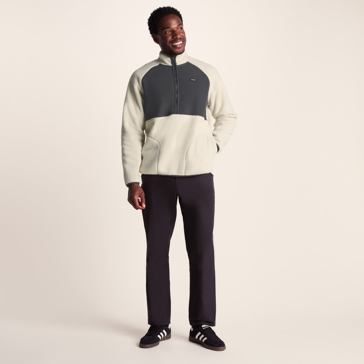 Eldon Mens Sherpa Fleece - Warm Cloud - Image 3