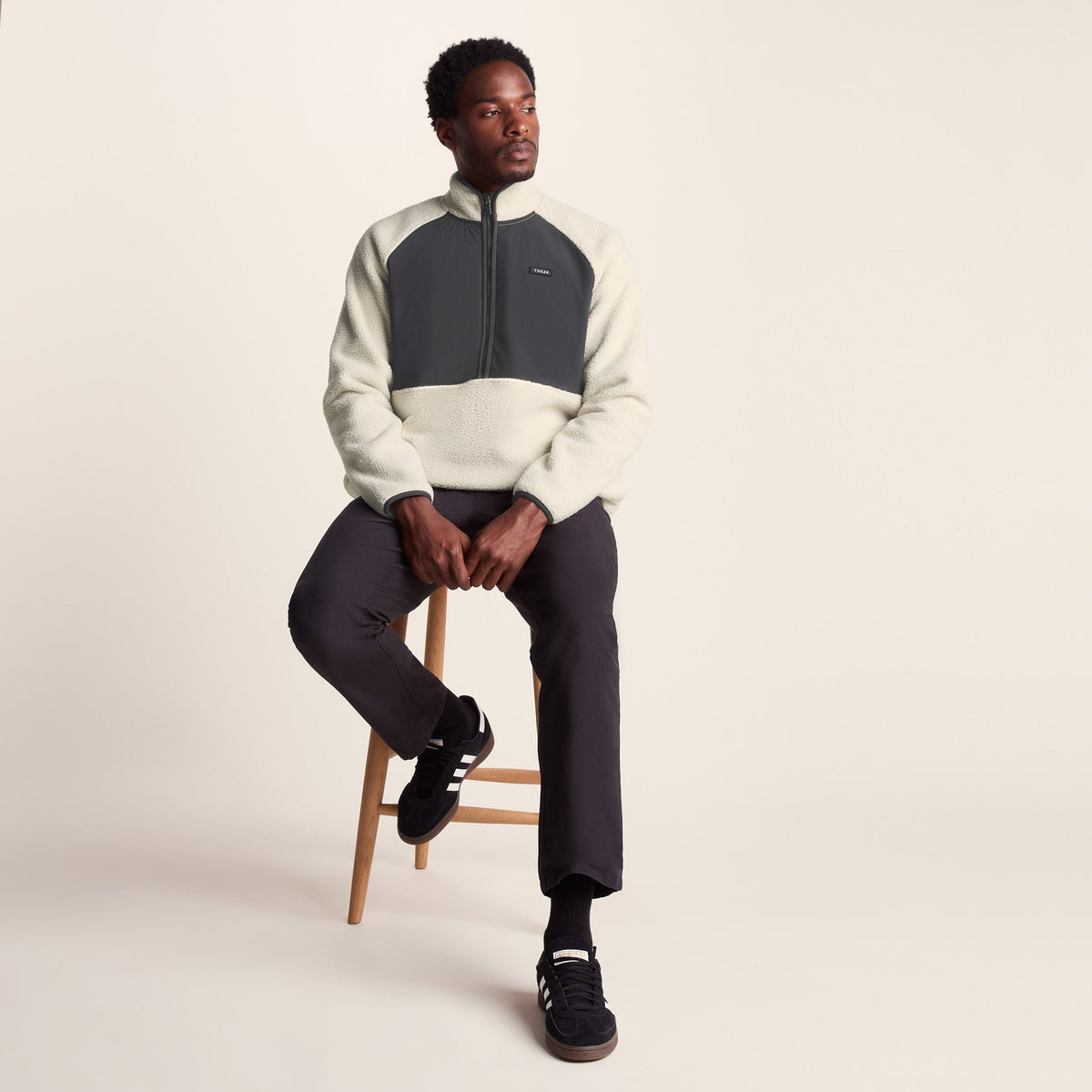 Eldon Mens Sherpa Fleece - Warm Cloud - Image 4