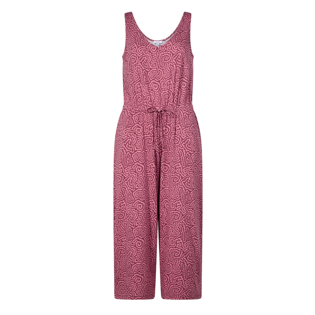 Emmie Womens Supersoft Jumpsuit - Black Raspberry Wiggle Print - Image 7