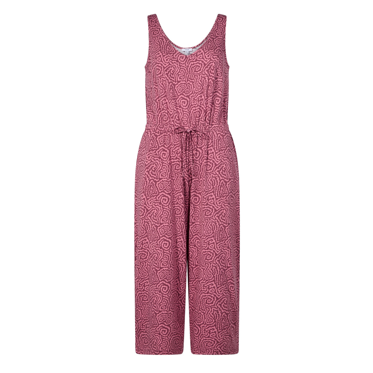 Emmie Womens Supersoft Jumpsuit - Black Raspberry Wiggle Print - Image 7