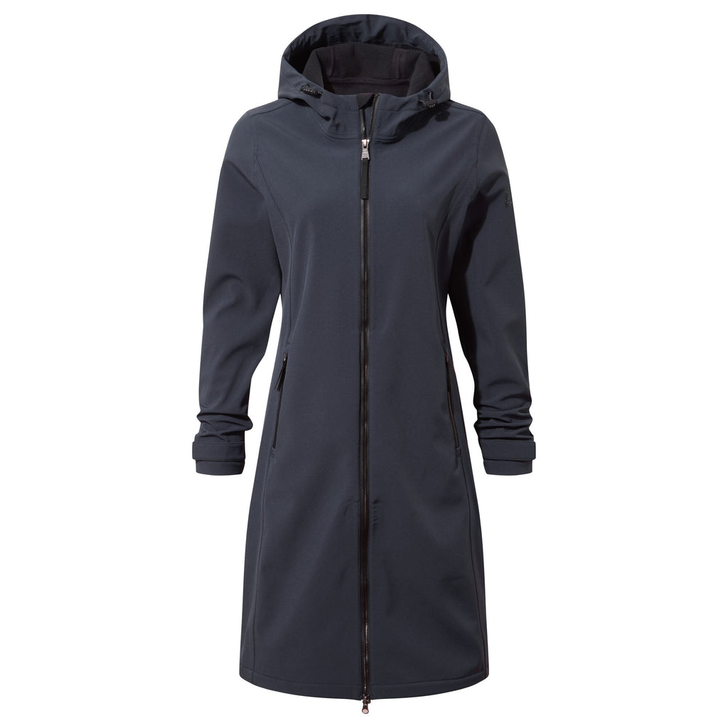 Enya Womens Longline Waterproof Softshell Jacket - Dark Indigo - Image 8