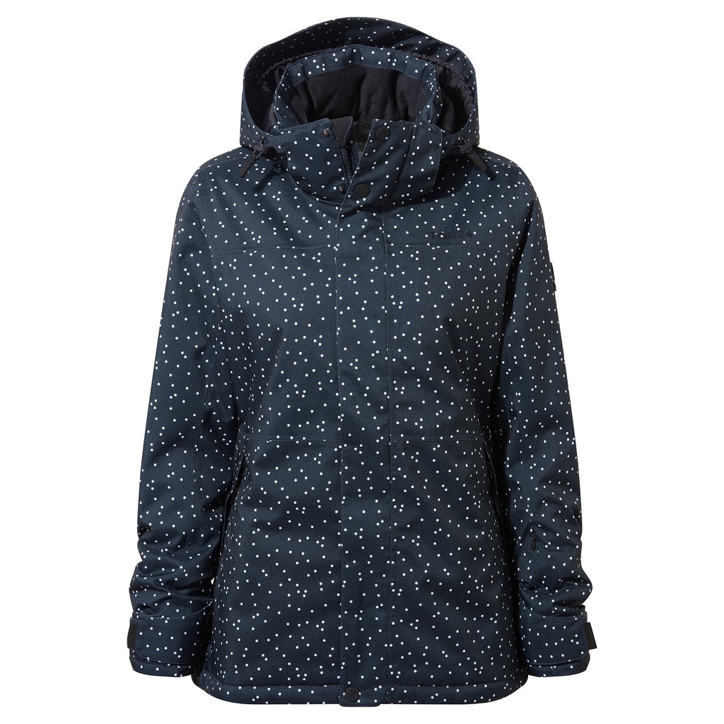 Eva Womens Ski Jacket - Dark Indigo Confetti Print - Image 5