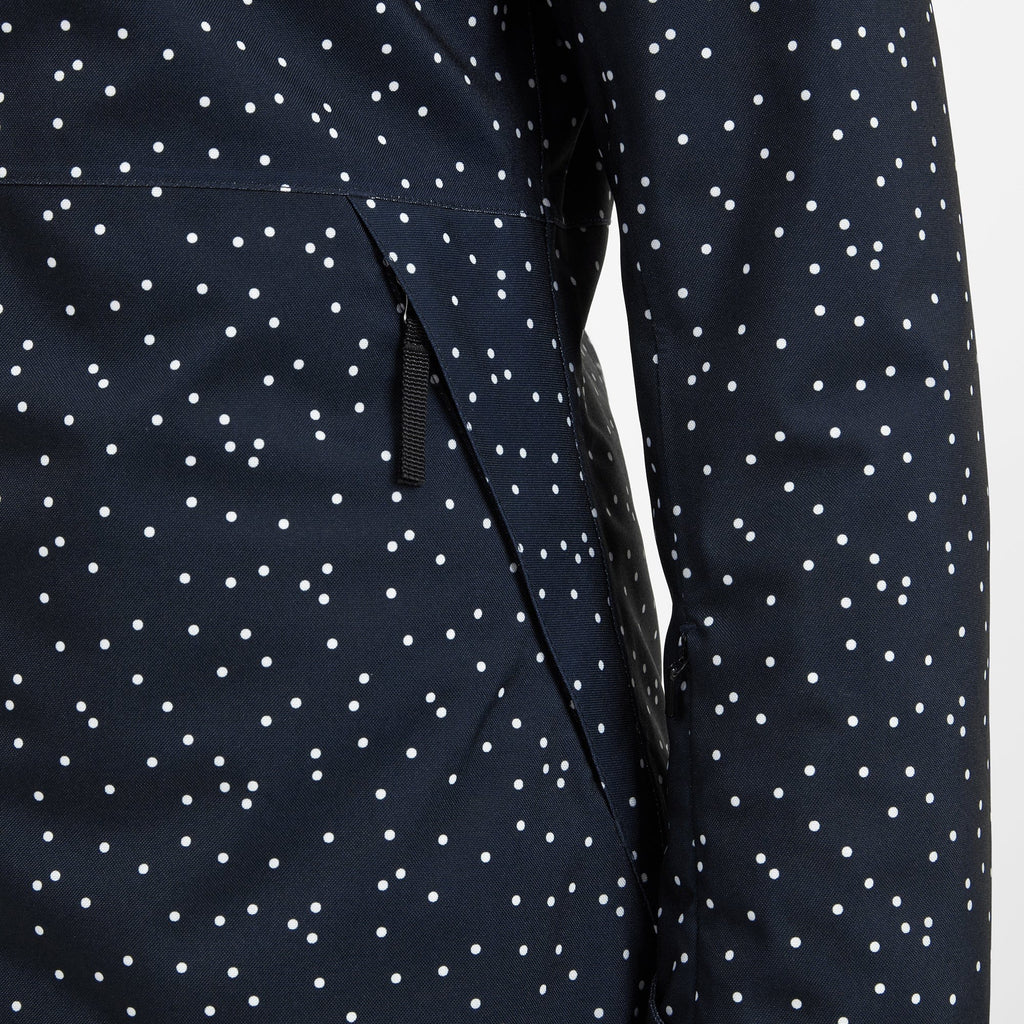 Eva Womens Ski Jacket - Dark Indigo Confetti Print - Image 7