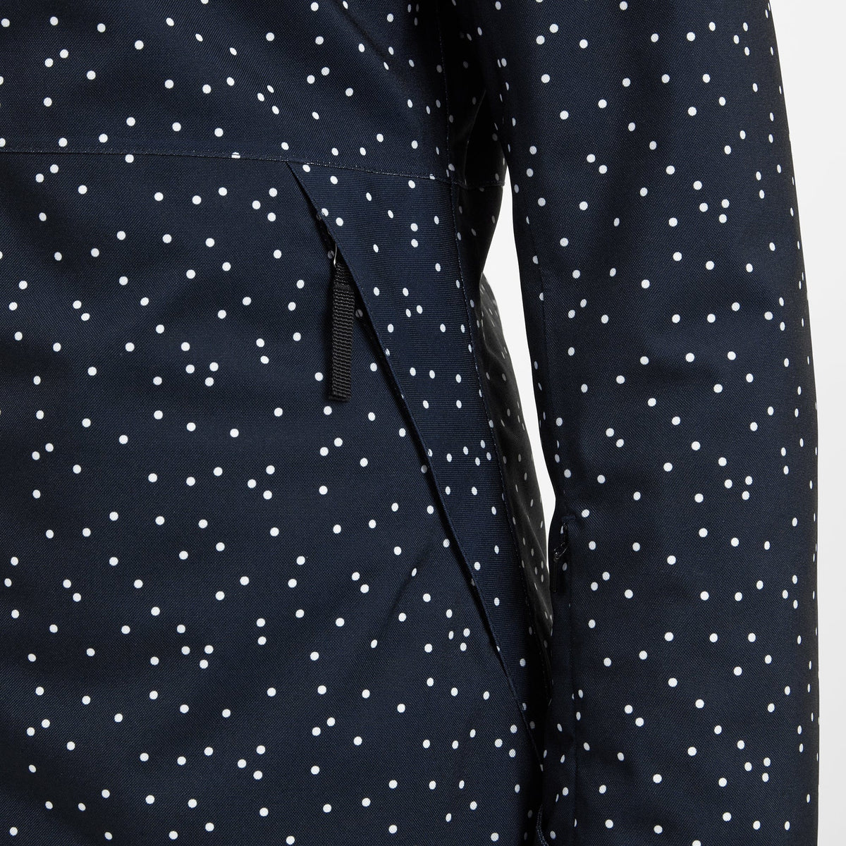 Eva Womens Ski Jacket - Dark Indigo Confetti Print - Image 7