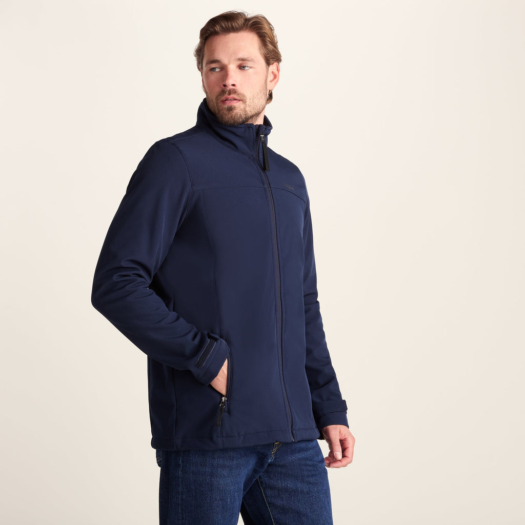 Feizor Mens Shower Resistant Softshell Jacket - Navy - Image 2