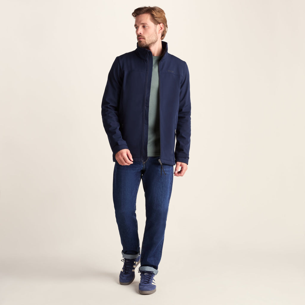 Feizor Mens Shower Resistant Softshell Jacket - Navy - Image 3