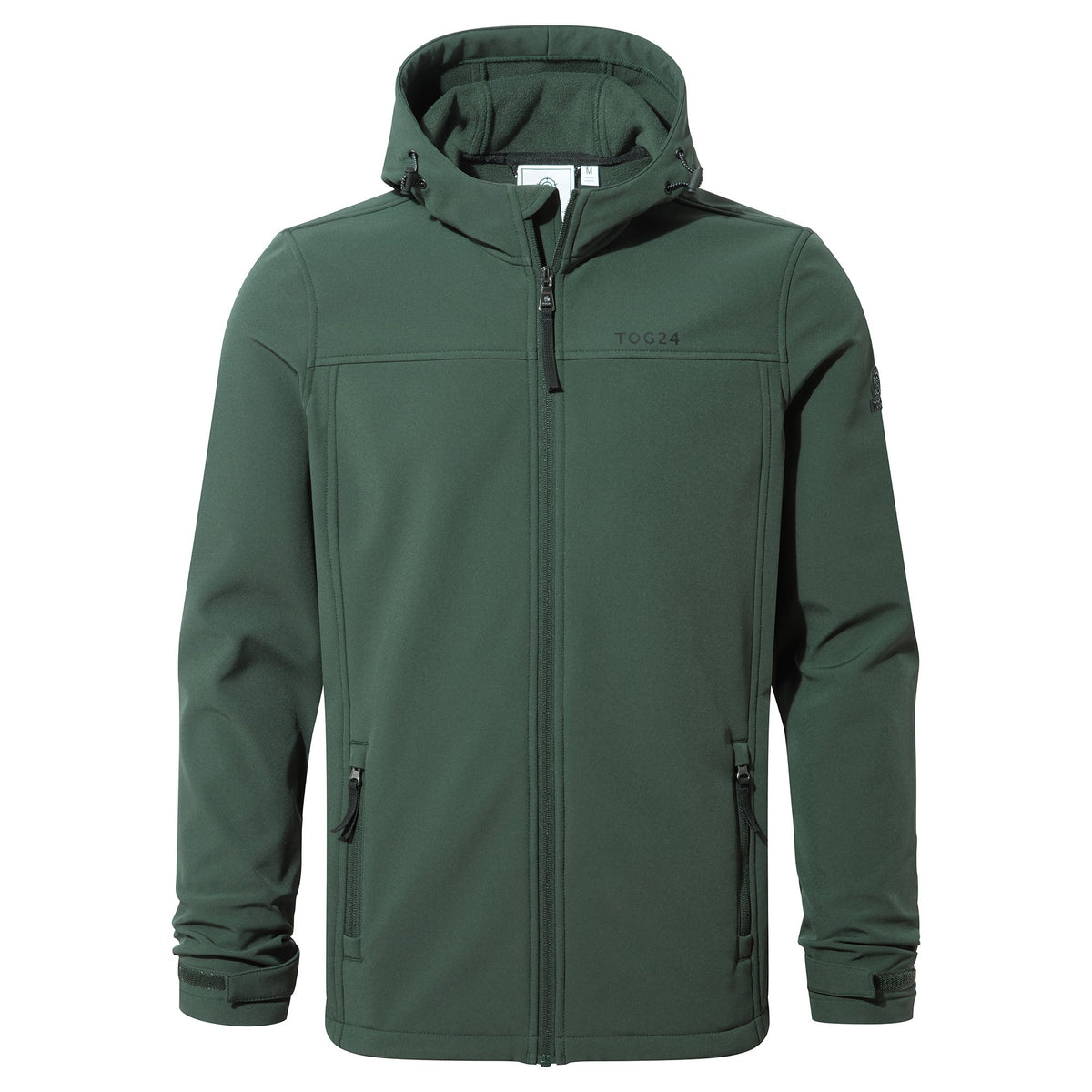 Feizor Mens Shower Resistant Softshell Hooded Jacket - Racing Green - Image 8