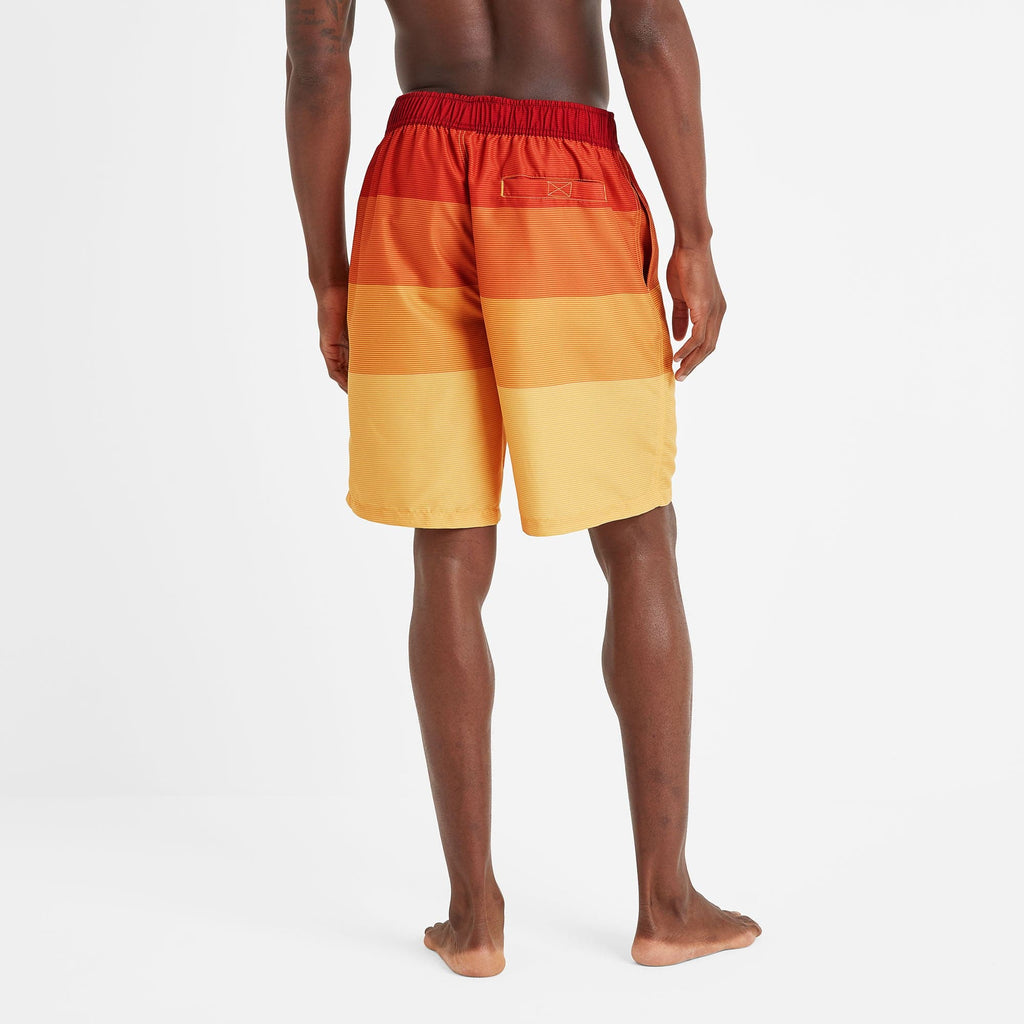 Felix Mens Swimshorts - Tangerine Stripe - Image 4