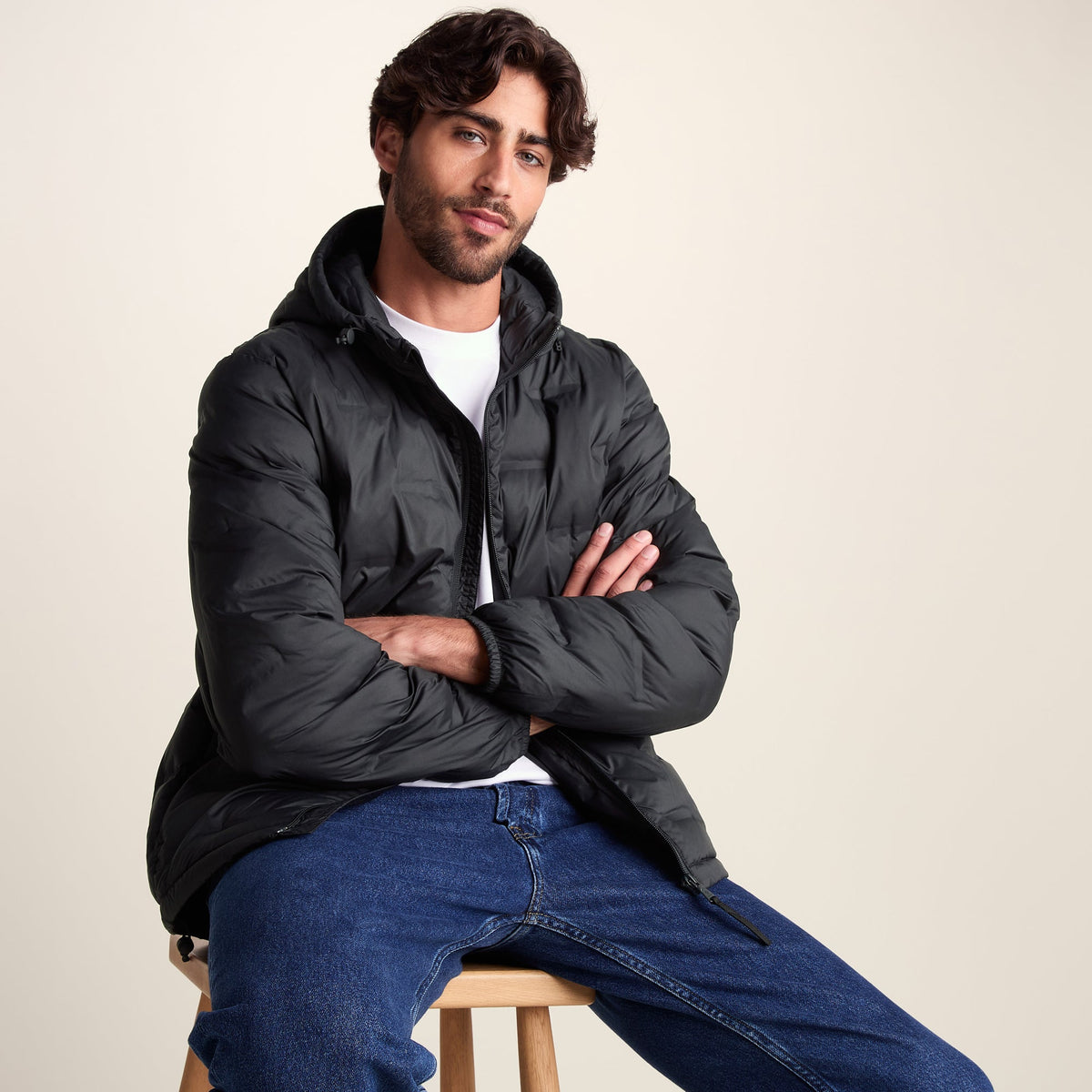 Fender Mens Shower Resistant Insulated Jacket - Black - Image 5