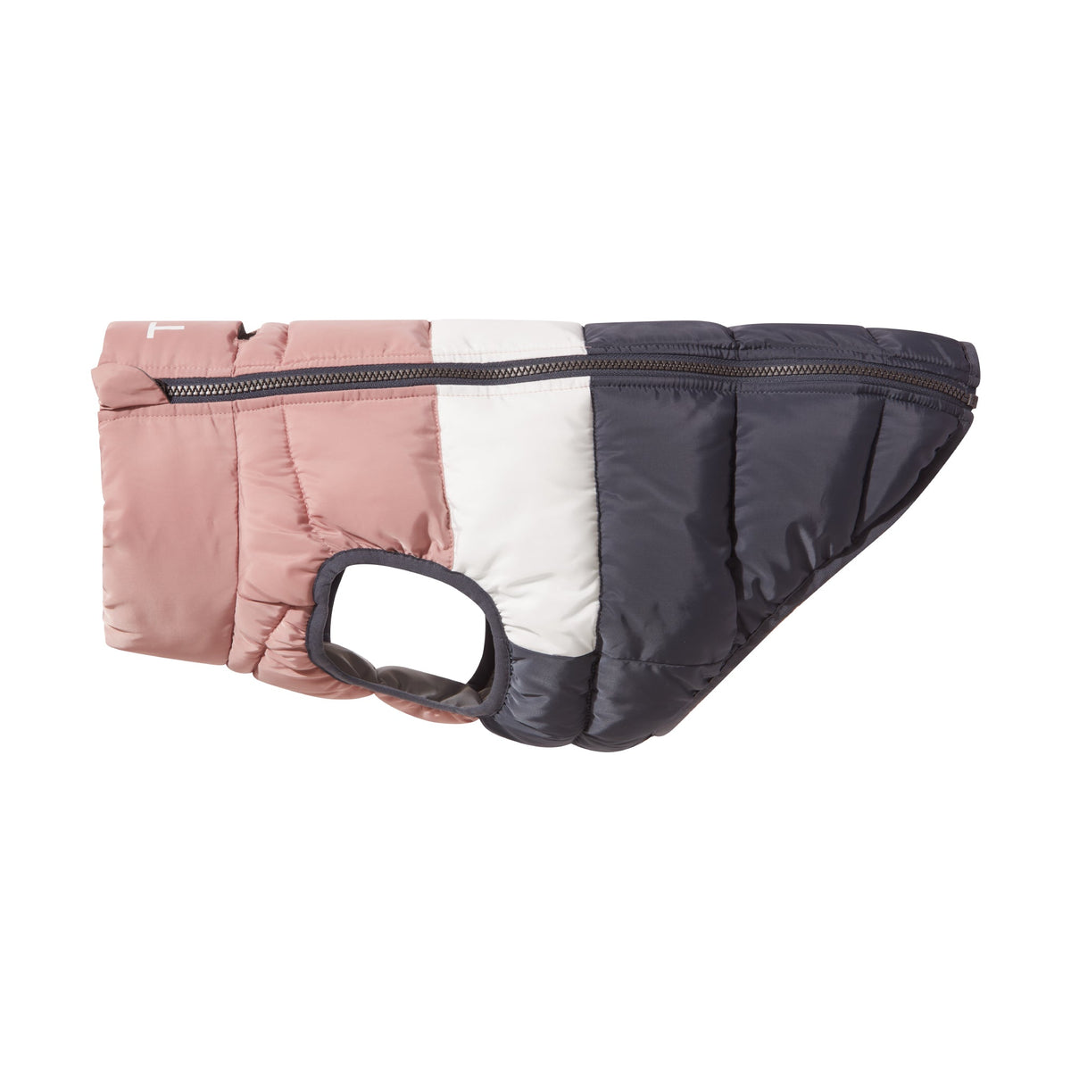 Fetch Padded Dog Coat XL - Faded Pink/Ice Grey/Washed Blue - Image 4