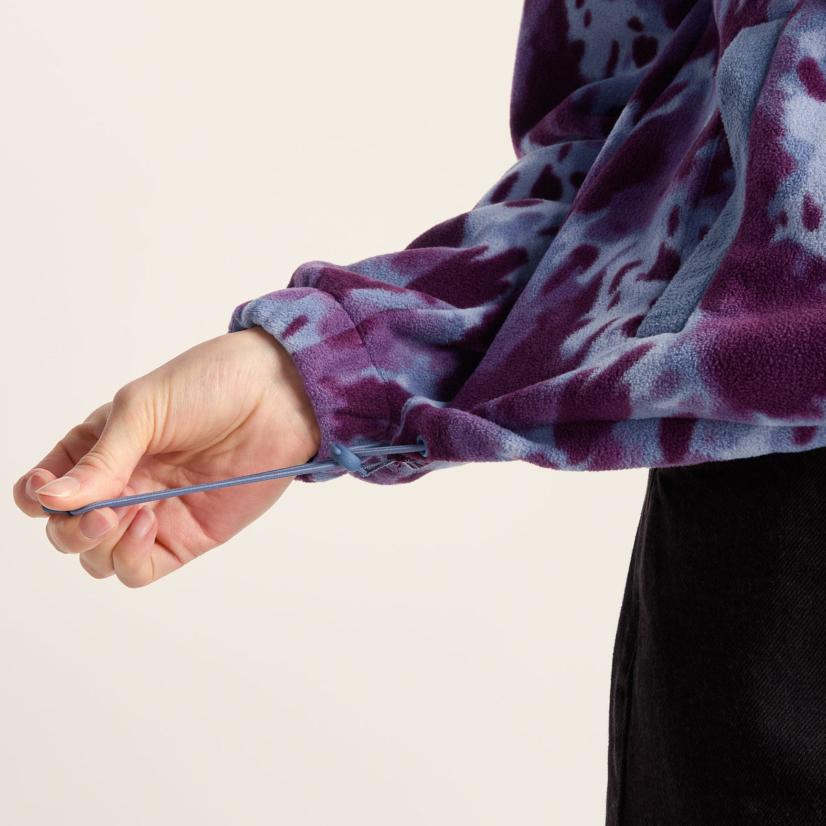 Firan Womens Relaxed Fit Microfleece Jacket - Smokey Blue Print - Image 7